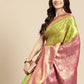 Ethnic Motifs Zari Woven Tissue Silk Saree