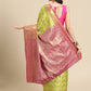 Ethnic Motifs Zari Woven Tissue Silk Saree