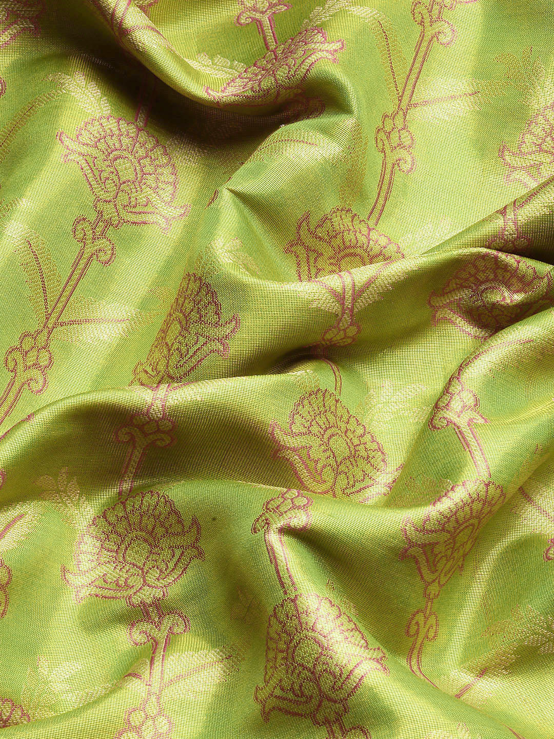Ethnic Motifs Zari Woven Tissue Silk Saree
