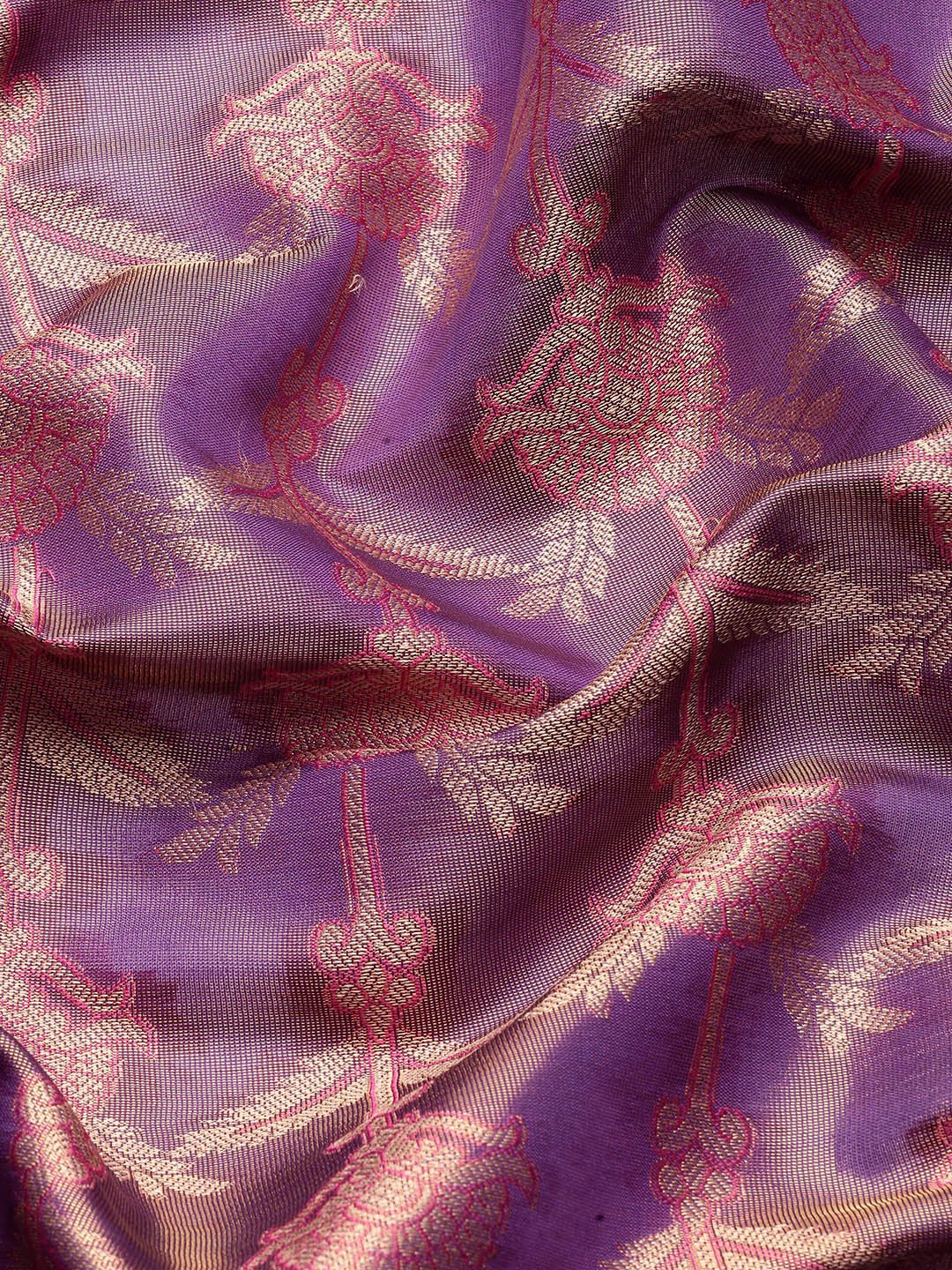 Ethnic Motifs Zari Woven Tissue Silk Saree