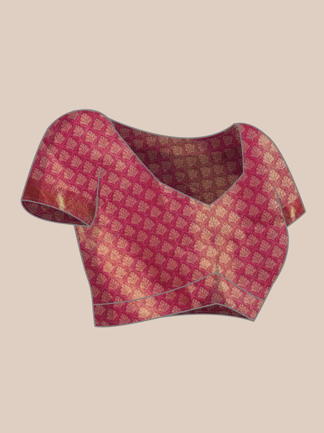 Ethnic Motifs Zari Woven Tissue Silk Saree