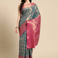 Ethnic Motifs Zari Woven Tissue Silk Saree