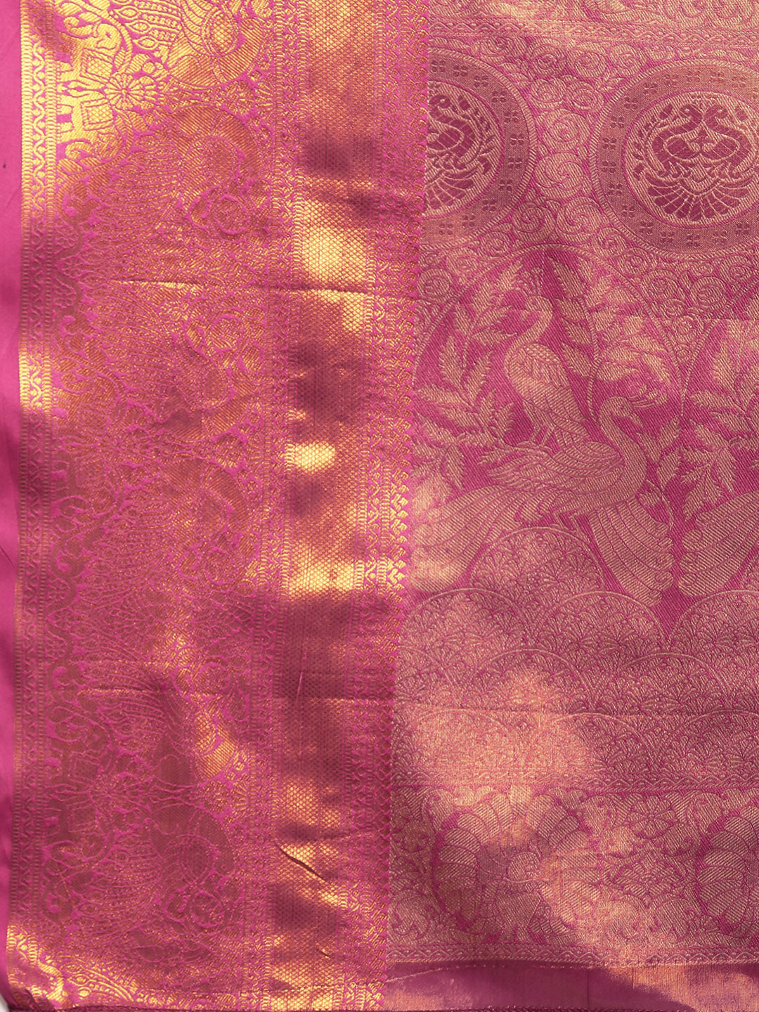 Ethnic Motifs Zari Woven Tissue Silk Saree