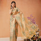 Women's Printed Muga Zari Tissue Silk Saree