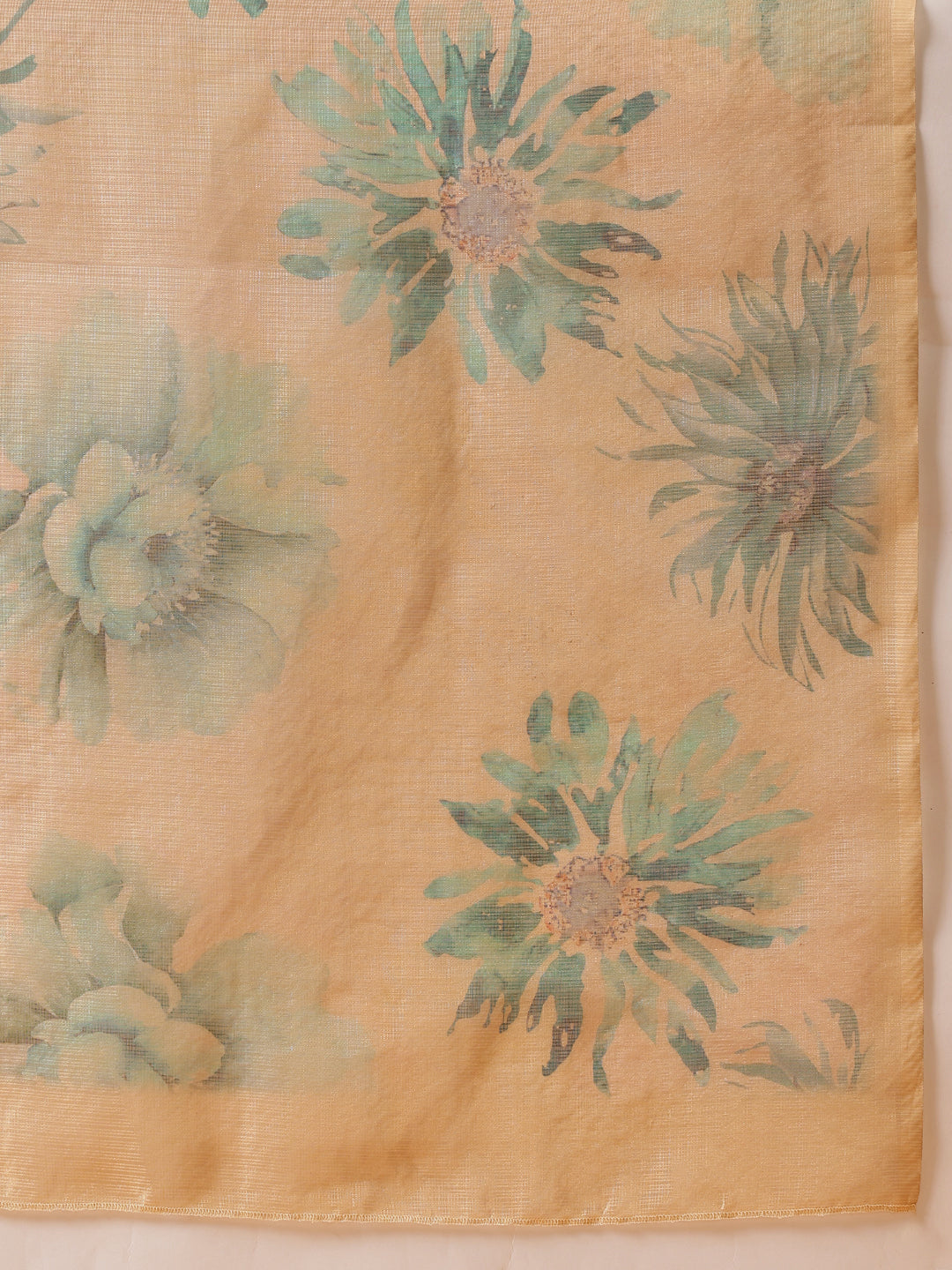 Women's Printed Muga Zari Tissue Silk Saree