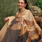 Women's Printed Muga Zari Tissue Silk Saree