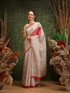 Women's Printed Muga Zari Tissue Silk Saree