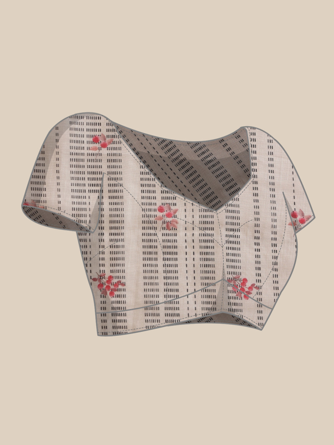 Women's Printed Muga Zari Tissue Silk Saree