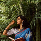 Women's Printed Muga Zari Tissue Silk Saree