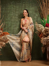 Women's Printed Muga Zari Tissue Silk Saree