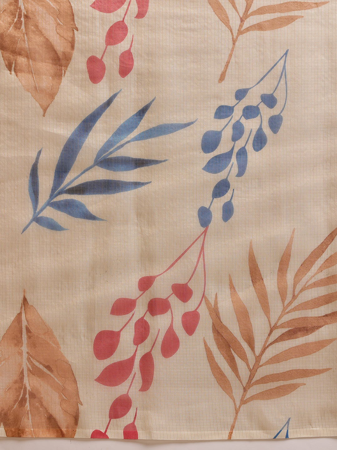 Women's Printed Muga Zari Tissue Silk Saree