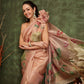 Women's Printed Muga Zari Tissue Silk Saree