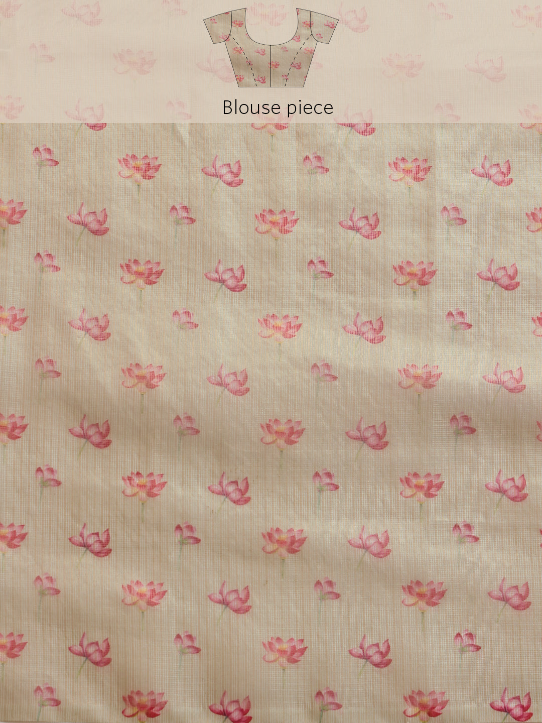 Women's Printed Muga Zari Tissue Silk Saree