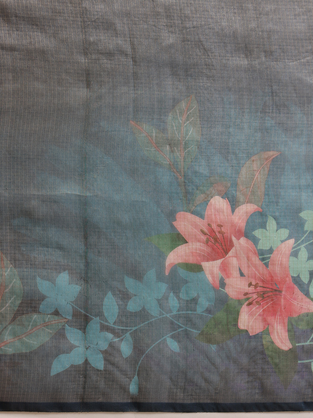 Women's Printed Muga Zari Tissue Silk Saree