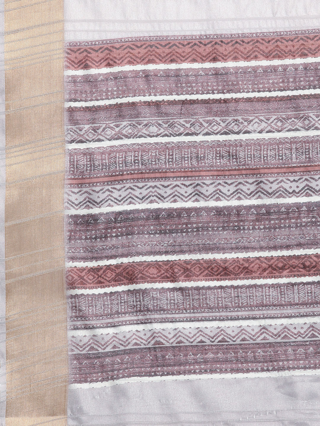 Floral Print Soft Silk Zari Woven Saree