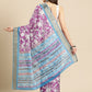 Floral Print Soft Silk Zari Woven Saree