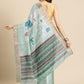 Floral Print Soft Silk Zari Woven Saree