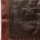 Chevron Classical Weaving Ikkat Zari Woven With Kanjivaram Border Saree
