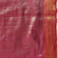 Chevron Classical Weaving Ikkat Zari Woven With Kanjivaram Border Saree