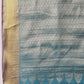 Chevron Classical Weaving Ikkat Zari Woven With Kanjivaram Border Saree