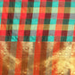 Women's Kanjivaram Color Block Checks Saree
