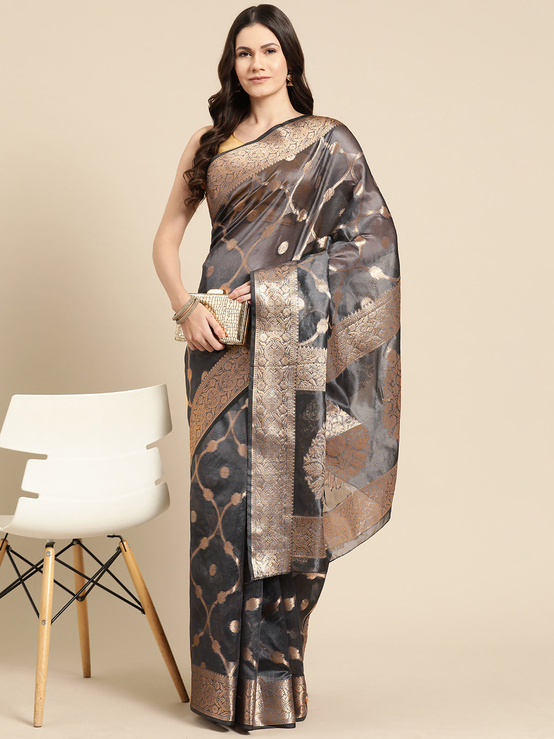 Banarasi Organza Silk Zari Woven Saree