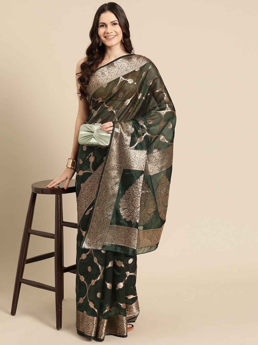 Banarasi Organza Silk Zari Woven Saree