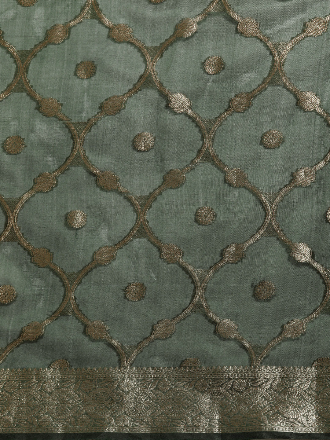 Banarasi Organza Silk Zari Woven Saree