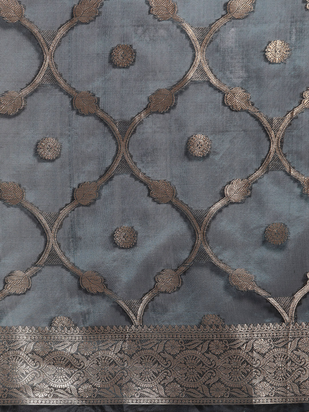 Banarasi Organza Silk Zari Woven Saree