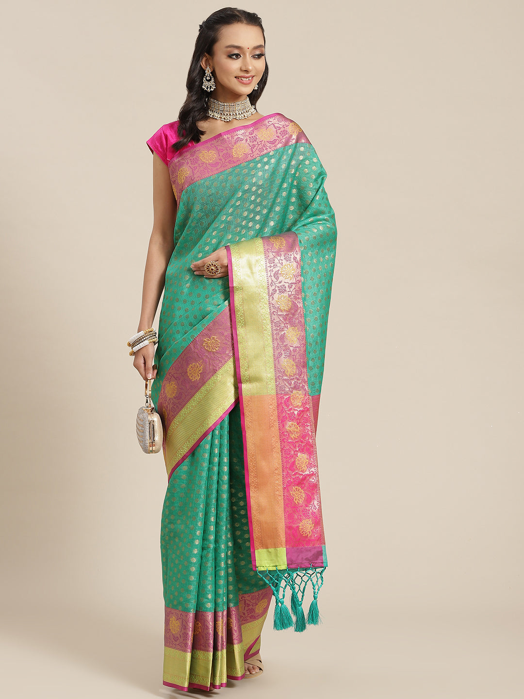 Women's Banarasi Designer Art Silk Saree