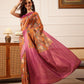 Floral Printed Crepe Saree