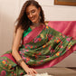 Floral Printed Crepe Saree