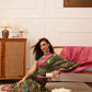 Floral Printed Crepe Saree