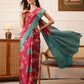 Floral Printed Crepe Saree