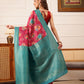 Floral Printed Crepe Saree
