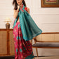 Floral Printed Crepe Saree