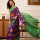 Floral Printed Crepe Saree