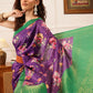 Floral Printed Crepe Saree
