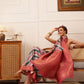 Striped Printed Crepe Saree