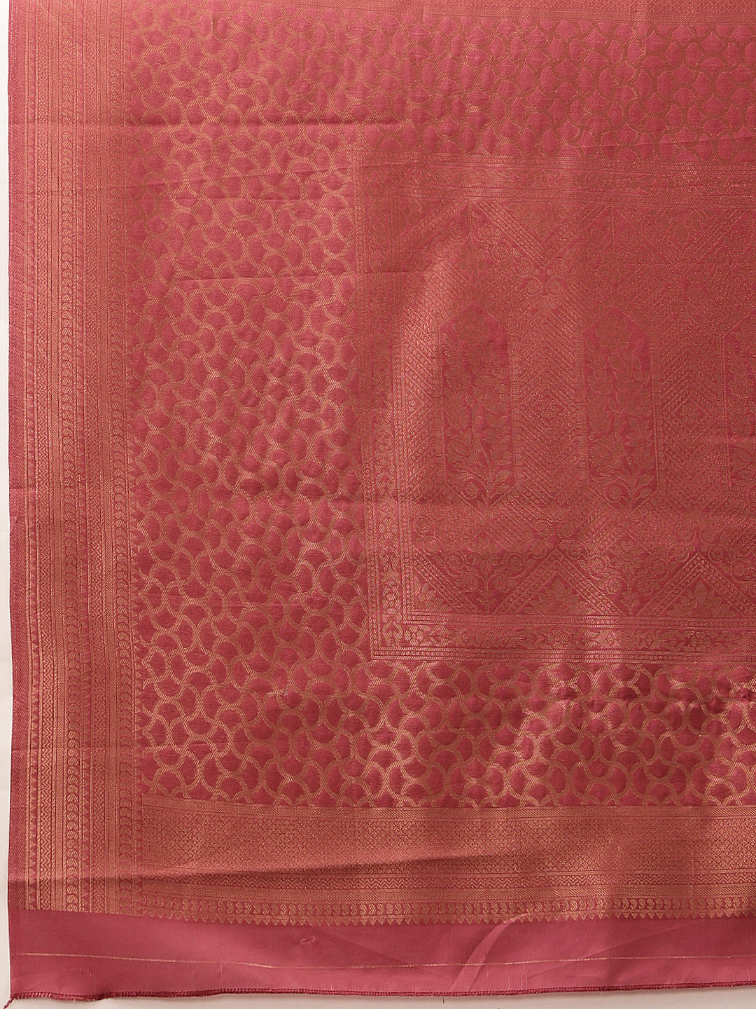 Striped Printed Crepe Saree