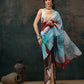 Floral Chanderi Polyester Silk Saree