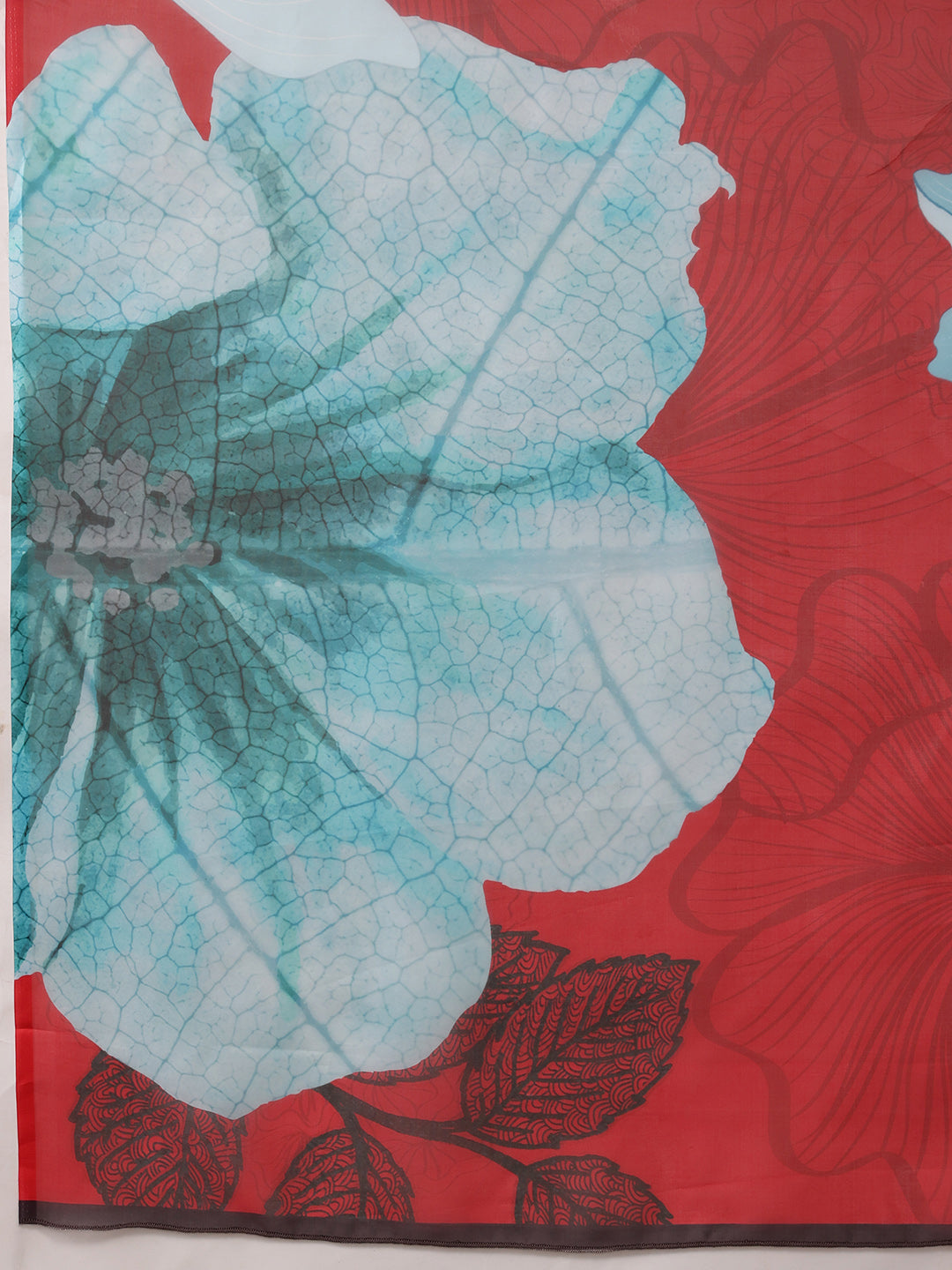 Floral Chanderi Polyester Silk Saree