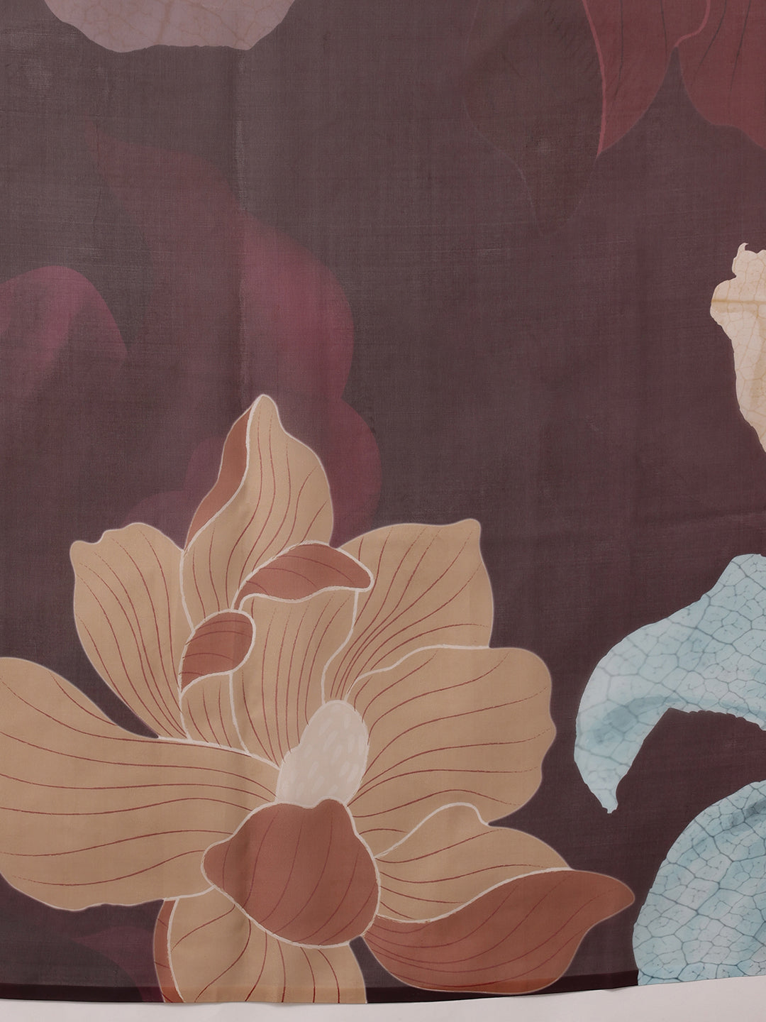 Floral Chanderi Polyester Silk Saree