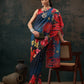 Floral Chanderi Polyester Silk Saree