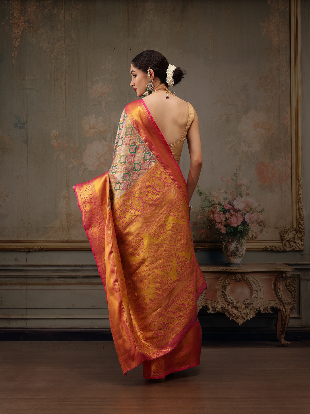 Heavy Pure Silk Woven Banarasi Saree