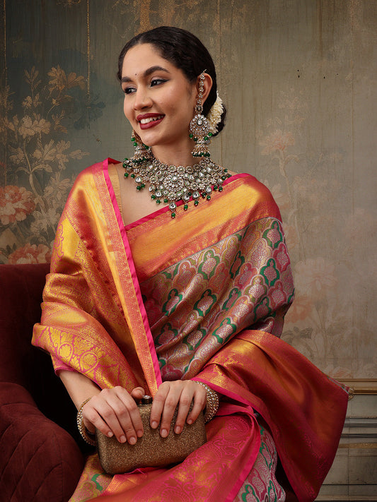 Heavy Pure Silk Woven Banarasi Saree