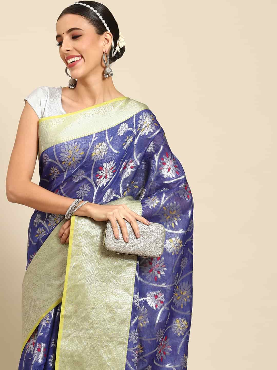 Brocade Soft Silk Zari Woven Saree