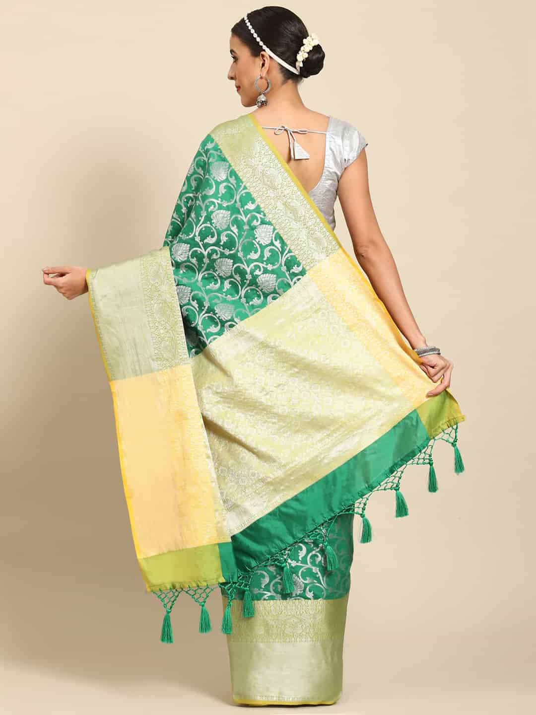 Brocade Soft Silk Zari Woven Saree