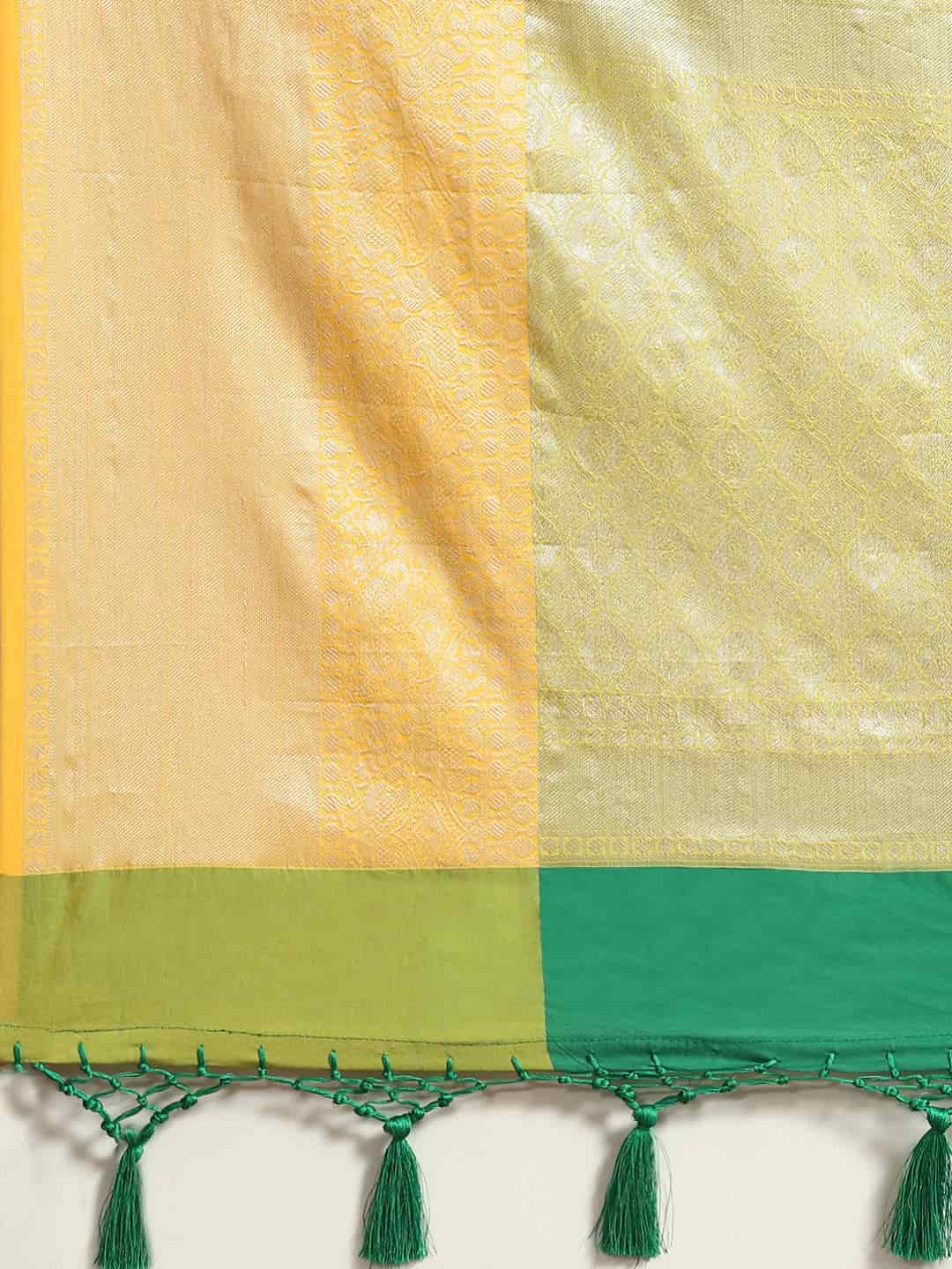 Brocade Soft Silk Zari Woven Saree