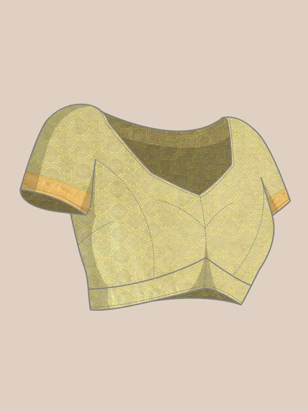 Brocade Soft Silk Zari Woven Saree